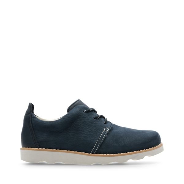 Clarks Boys Crown Park Kid Casual Shoes Navy | USA-849253